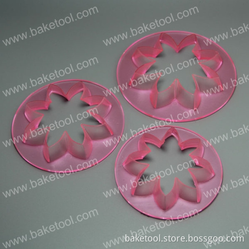 Plastic Sunflowers Pess Mold with Sharp Petal for Cake Decoration